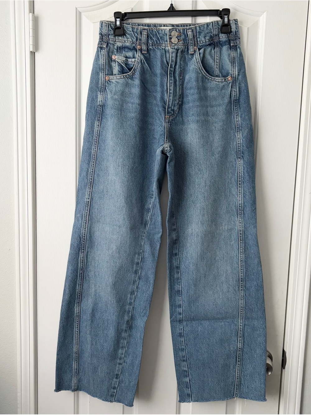 Free People Aster Baggy Straight Jeans - Picture 4 of 6